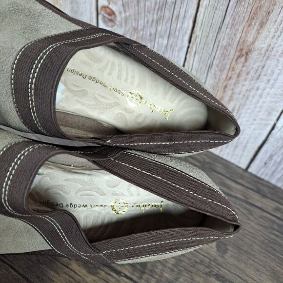 Jambu Cali Classic Comfort Clog Shoes Women's Sz 8 M Beige Brown (VGC) - Picture 7 of 9